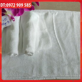 KHĂN MẶT, KHĂN QUẤN ĐẦU 35*85cm TL 100gr B MÀU TRẮNG