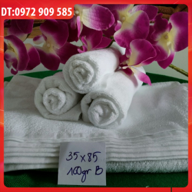 KHĂN MẶT, KHĂN QUẤN ĐẦU 35*85cm TL 100gr B MÀU TRẮNG KHĂN MẶT, KHĂN QUẤN ĐẦU 35*85cm TL 100gr B MÀU TRẮNG