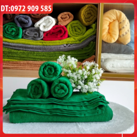 KHĂN MẶT, KHĂN QUẤN ĐẦU COTTON 34*80cm TL 100gr XANH CỔ VỊT (SỐ 6)