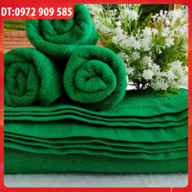 KHĂN MẶT, KHĂN QUẤN ĐẦU COTTON 34*80cm TL 100gr XANH CỔ VỊT (SỐ 6)
