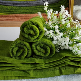 KHĂN MẶT, KHĂN QUẤN ĐẦU COTTON 34*80cm TL 100gr XANH ĐẬM (SỐ 5)