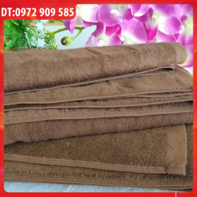 KHĂN TẮM, KHĂN BODY COTTON 70*140 TL 400gr NÂU ĐẬM (SỐ 12)