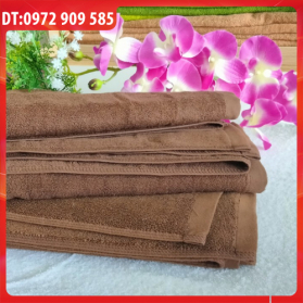 KHĂN TẮM, KHĂN BODY COTTON 70*140 TL 400gr NÂU ĐẬM (SỐ 12)