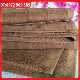 KHĂN TẮM, KHĂN BODY COTTON 70*140 TL 400gr NÂU ĐẬM (SỐ 12)