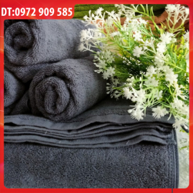 KHĂN TẮM, KHĂN BODY COTTON 70*140 TL 400gr XÁM XANH (SỐ 10)