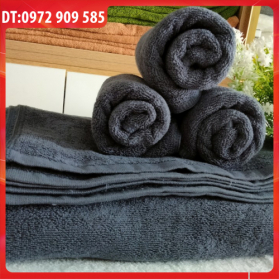 KHĂN TẮM, KHĂN BODY COTTON 70*140 TL 400gr XÁM XANH (SỐ 10)