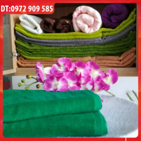 KHĂN TẮM, KHĂN BODY COTTON 70*140 TL 400gr XANH CỔ VỊT (SỐ 6)