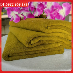 KHĂN TẮM, KHĂN BODY COTTON 70*140 TL 400gr XANH RÊU (SỐ 4)