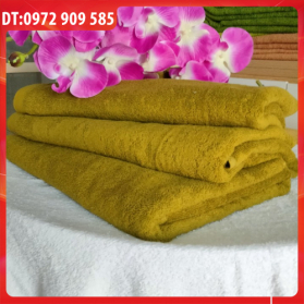 KHĂN TẮM, KHĂN BODY COTTON 70*140 TL 400gr XANH RÊU (SỐ 4)