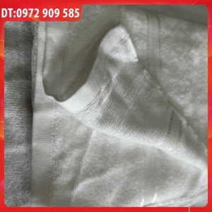 KHĂN TẮM TRẮNG 70*125*200gr loại B có Rết hai đầu