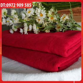 KHĂN TRẢI GIƯỜNG COTTON 90*190 TL 750gr ĐỎ ĐÔ (SỐ 1) KHĂN TRẢI GIƯỜNG COTTON 90*190 TL 750gr ĐỎ ĐÔ (SỐ 1)