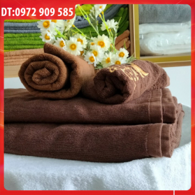 KHĂN TRẢI GIƯỜNG COTTON 90*190 TL 750gr NÂU ĐẬM (SỐ 12) KHĂN TRẢI GIƯỜNG COTTON 90*190 TL 750gr NÂU ĐẬM (SỐ 12)