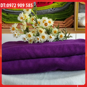 KHĂN TRẢI GIƯỜNG COTTON 90*190 TL 750gr MÀU TÍM (Số 2) KHĂN TRẢI GIƯỜNG COTTON 90*190 TL 750gr MÀU TÍM (Số 2)