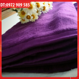 KHĂN TRẢI GIƯỜNG COTTON 90*190 TL 750gr MÀU TÍM (Số 2)