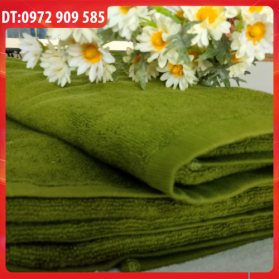 KHĂN TRẢI GIƯỜNG COTTON 90*190 TL 750gr XANH ĐẬM (SỐ 5)