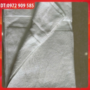 KHĂN TRẢI TRẮNG 90*172*840gr có Rết hai đầu